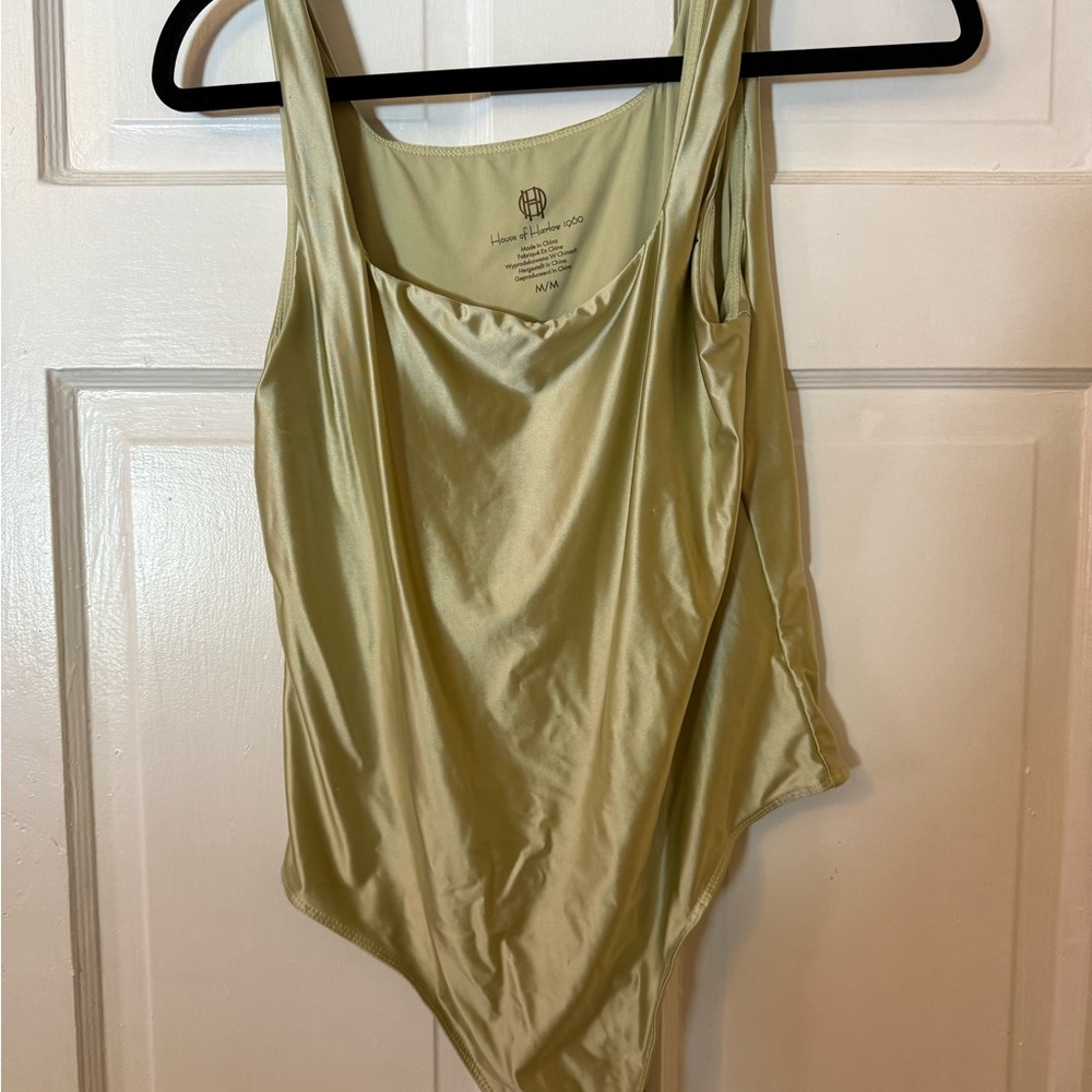 Light Green Satin Bodysuit